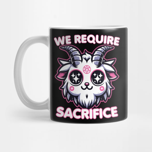 Cute Kawaii Style Baphomet We Require Sacrifice Baphomet by Swagazon